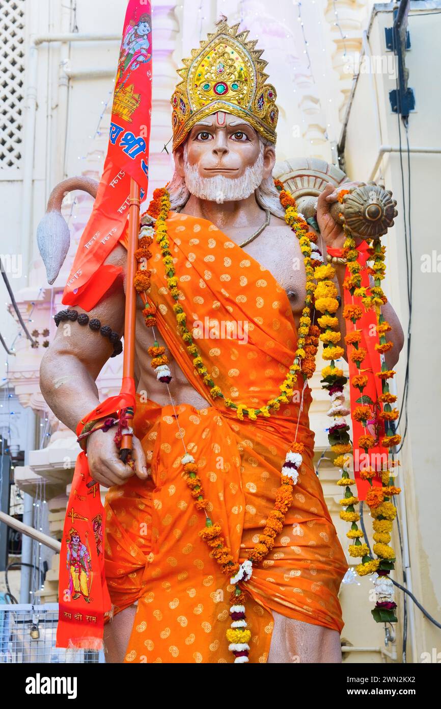 Hanuman Statue Udaipur Rajasthan Indien Stockfoto