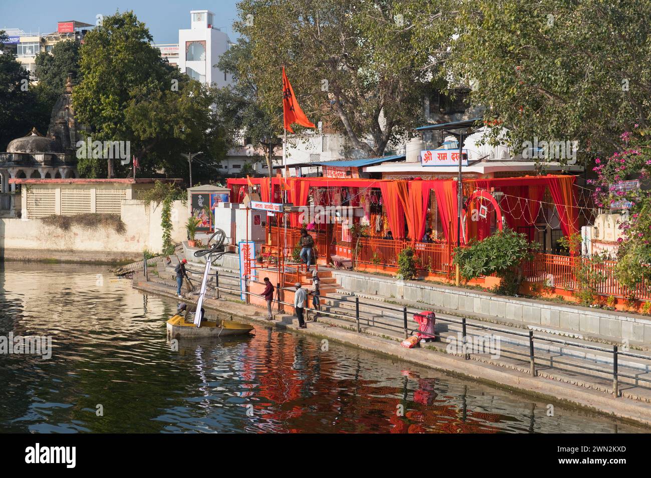 Hanuman Ghat Udaipur Rajasthan Indien Stockfoto