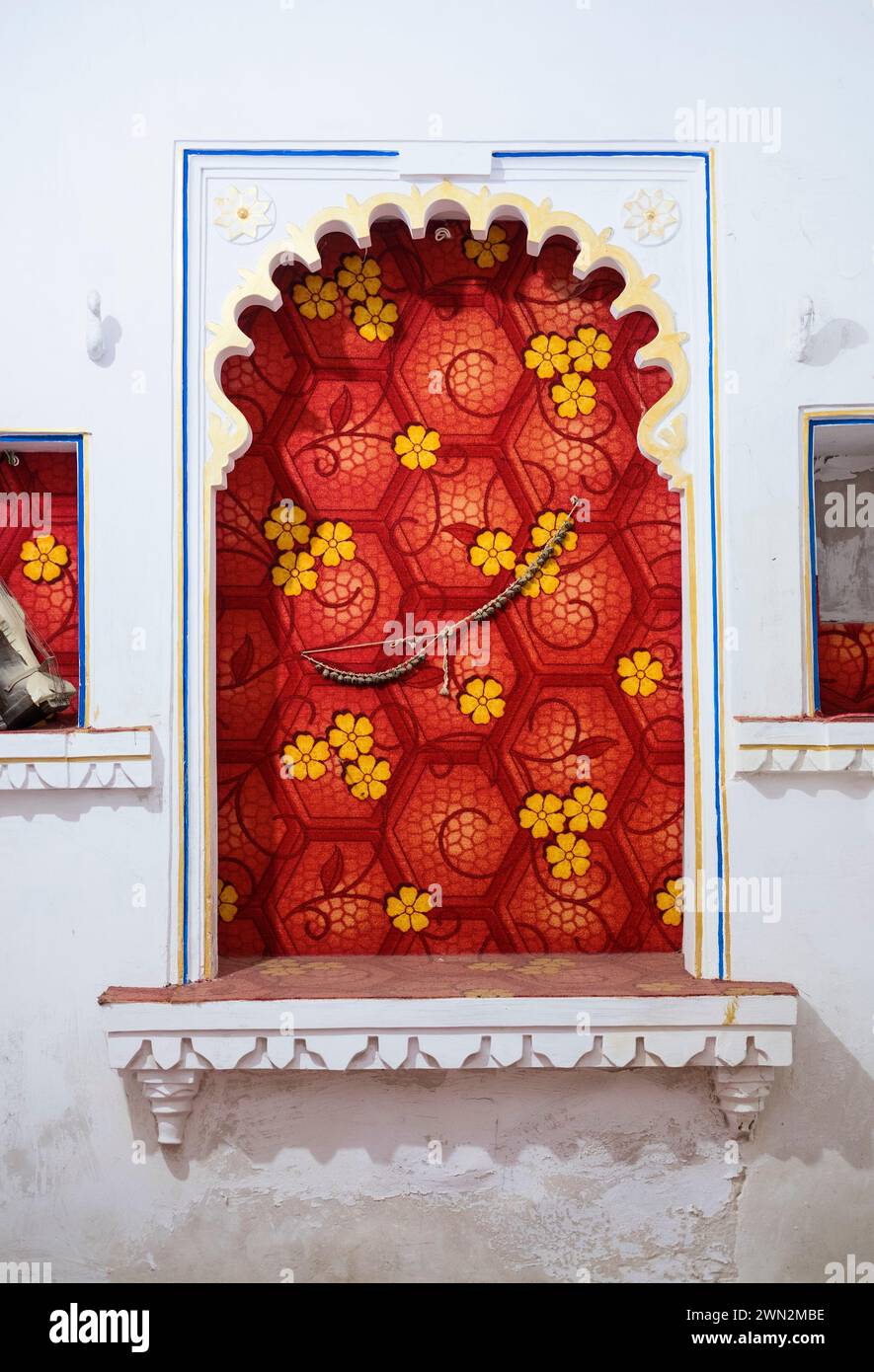 Bagore Ki Haveli Museum Udaipur Rajasthan Indien Stockfoto