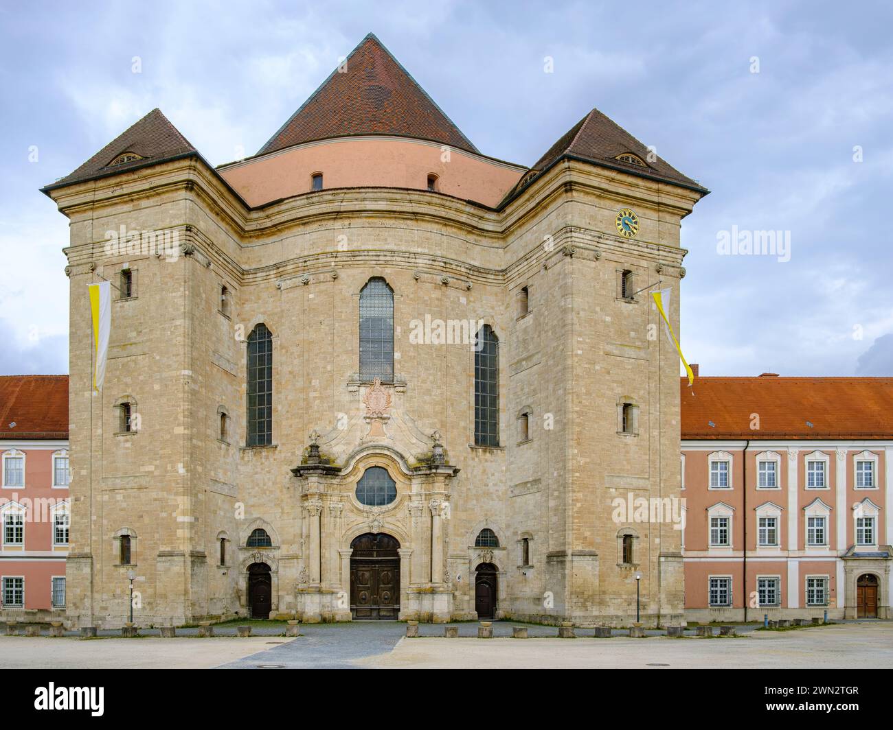 Basilika St. Martin, Klosterkirche der ehemaligen Benediktinerabtei Wiblingen, Ulm, Baden-Württemberg. Stockfoto