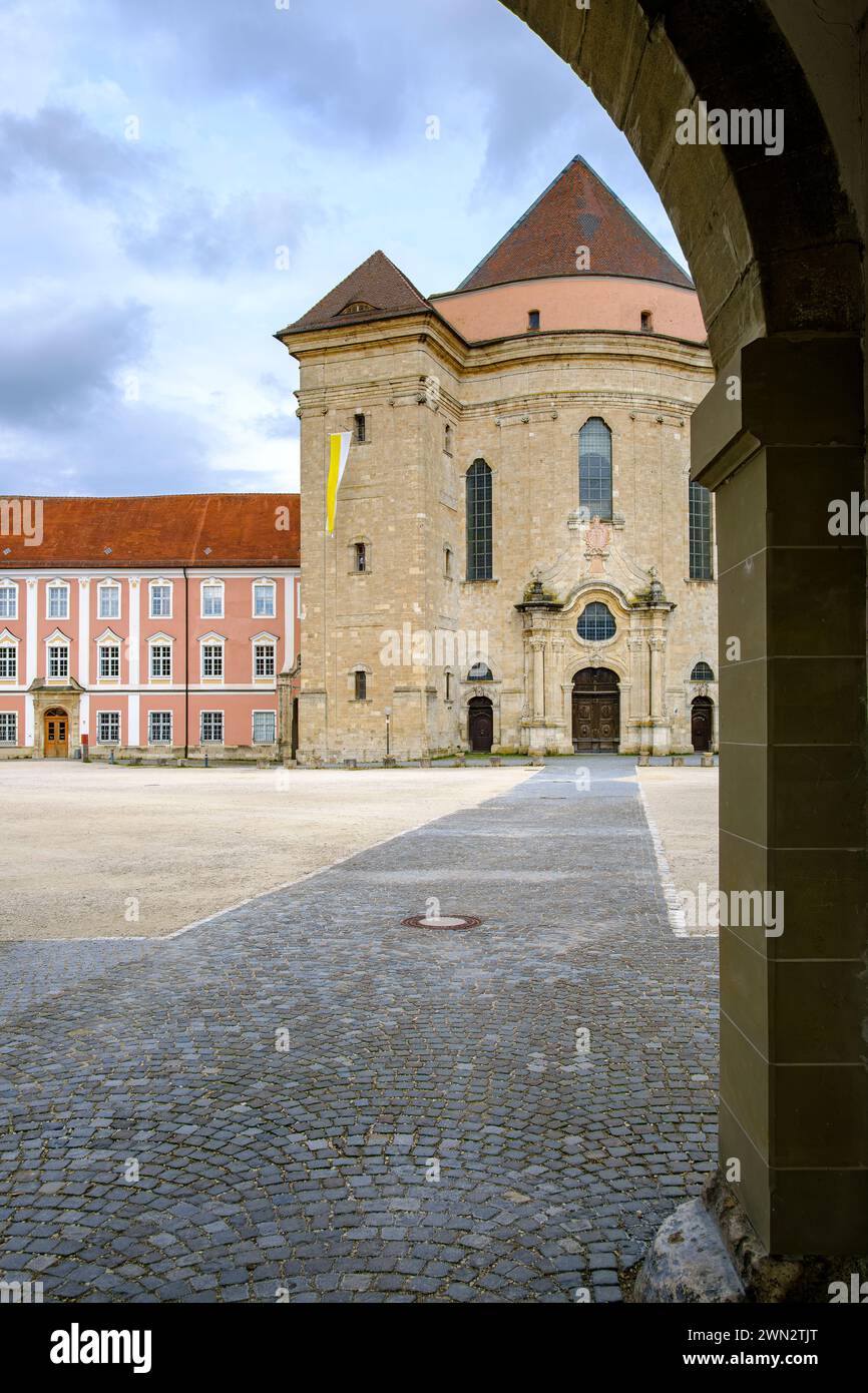 Basilika St. Martin, Klosterkirche der ehemaligen Benediktinerabtei Wiblingen, Ulm, Baden-Württemberg. Stockfoto