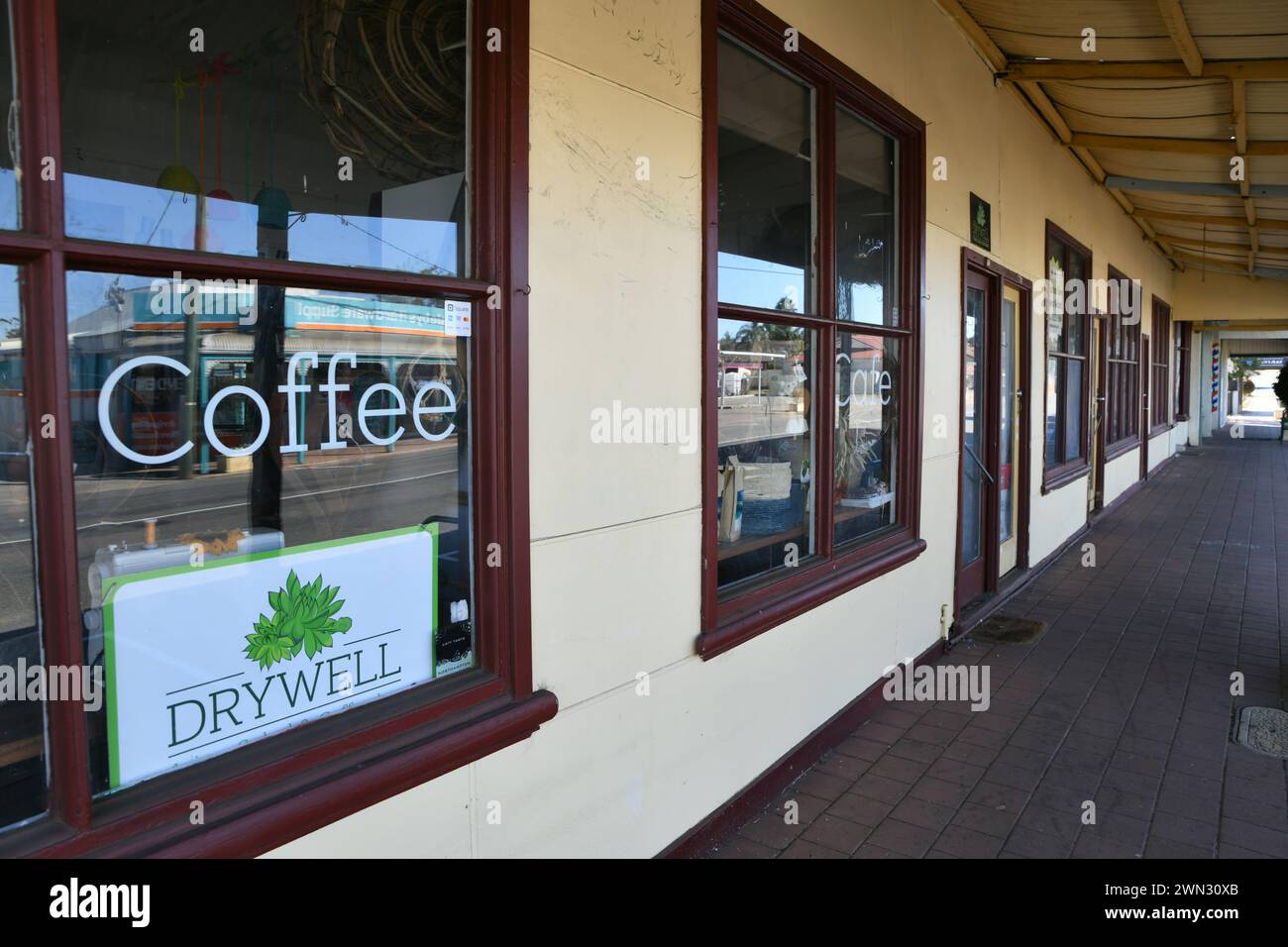 Café in Northampton, Western Australia Stockfoto