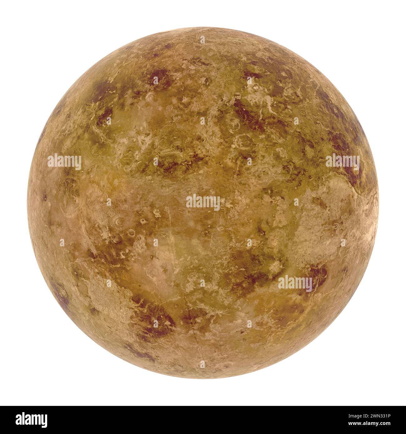 Planeten Venus isoliert Stockfoto