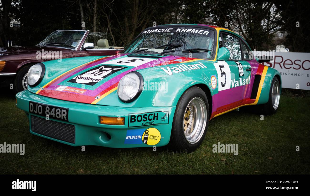 1977 Porsche Kremer Vaillant 911 Carrera RSR auf dem Banbury Car & Bike Meet Stockfoto