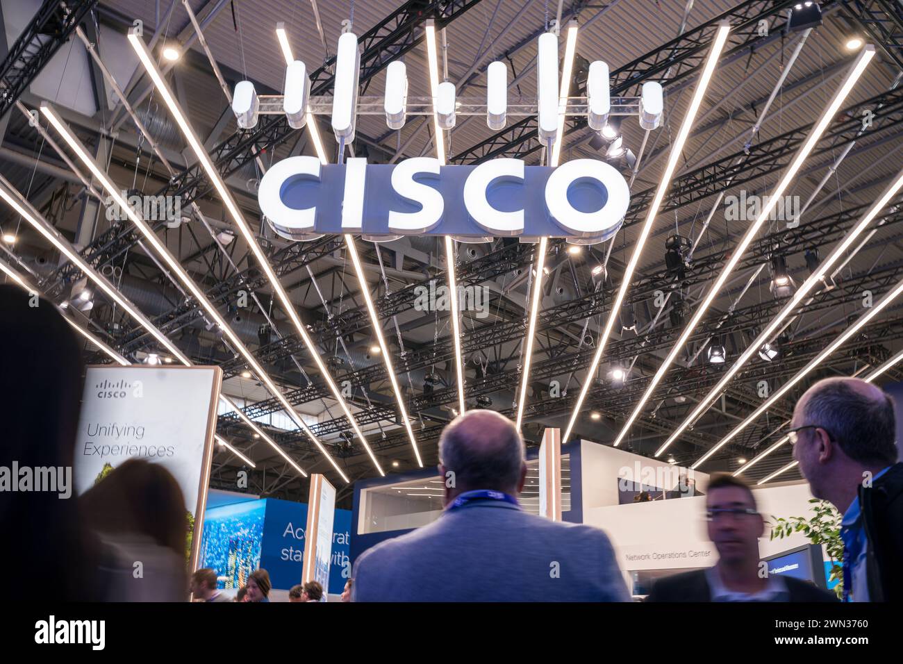 Barcelona, Hospitalet de Llobregat, Spanien, 26. Februar, 2024. Moble World Congress, MWC 2024. Kredit: Joan Gosa/Alamy Stockfoto