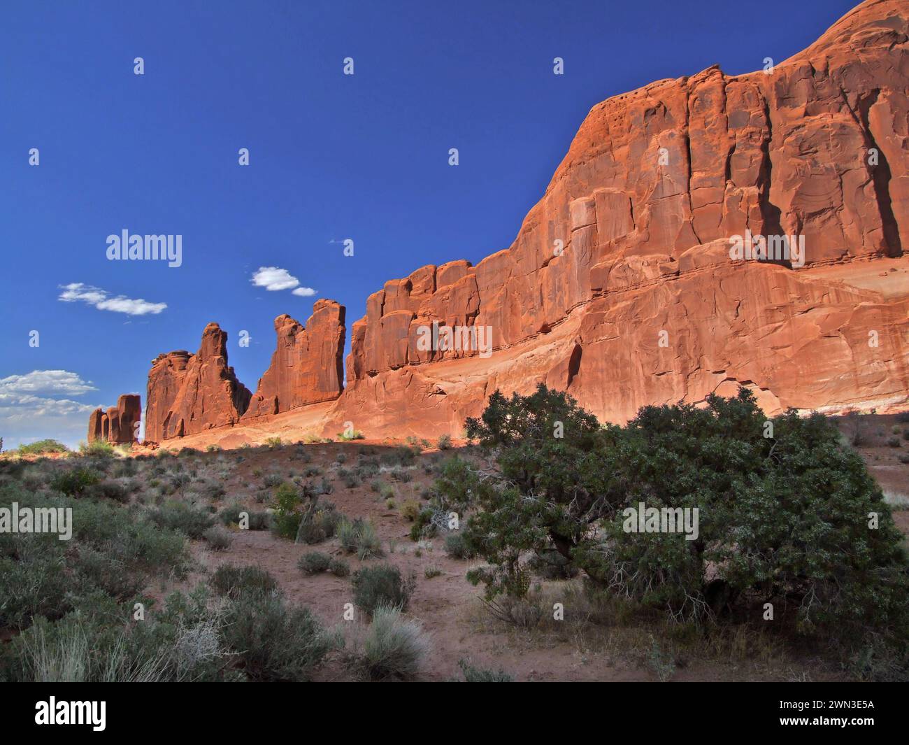 Arches National Park, Courthouse Towers, Utah, USA Stockfoto