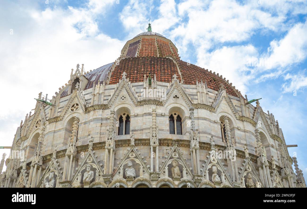 Kathedrale von Pisa mit Schiefem Turm, Italien Stockfoto