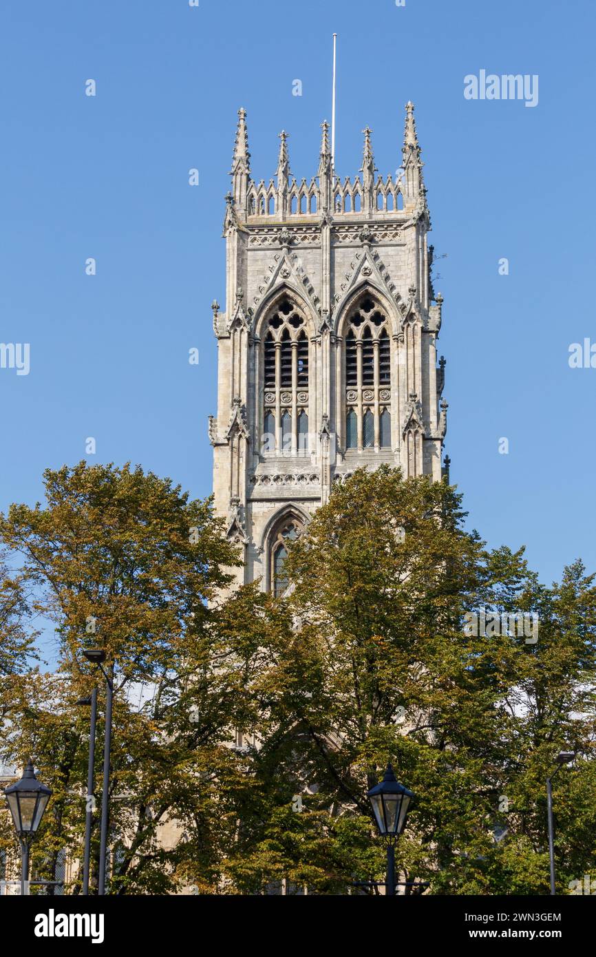 Der Turm der Minster Church of Saint George, Doncaster Stockfoto