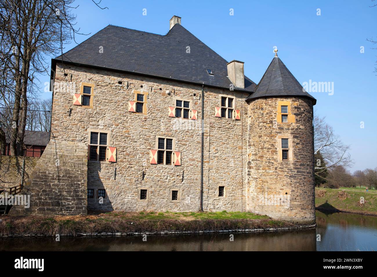 Wasserschloss, Kemnade Haus, Ruhrtal, Hattingen, NRW, Nordrhein-Westfalen, Deutschland, Europa Stockfoto