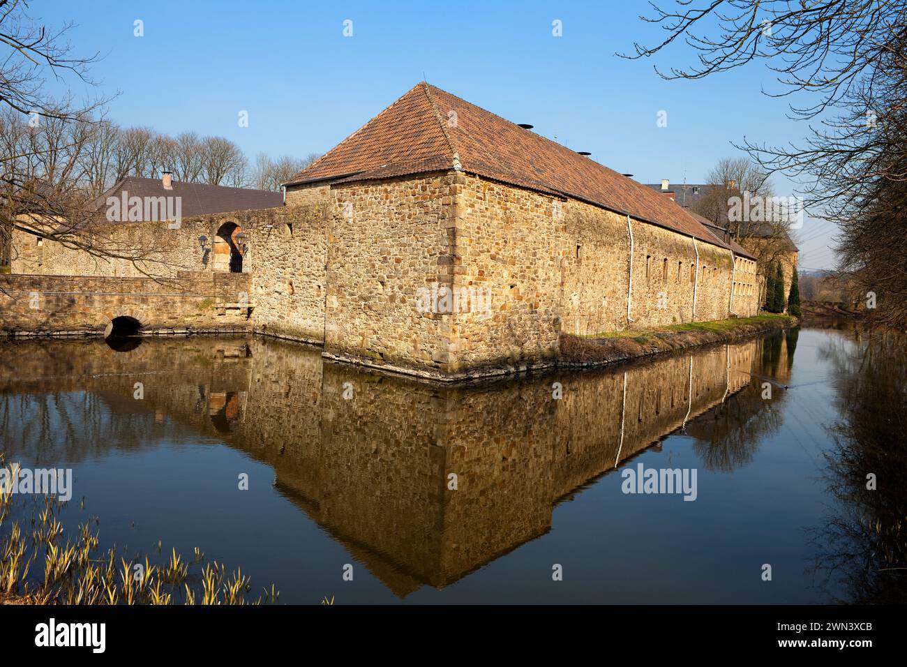 Wasserschloss, Kemnade Haus, Ruhrtal, Hattingen, NRW, Nordrhein-Westfalen, Deutschland, Europa Stockfoto