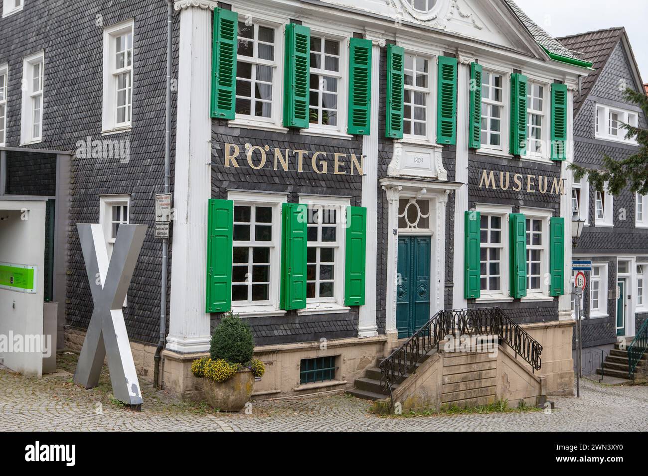 Das Deutsche Röntgenmuseum in Remscheid-Lennep, Bergisches Land, Ruhrgebiet, Nordrhein-Westfalen, Deutschland, Europa Stockfoto