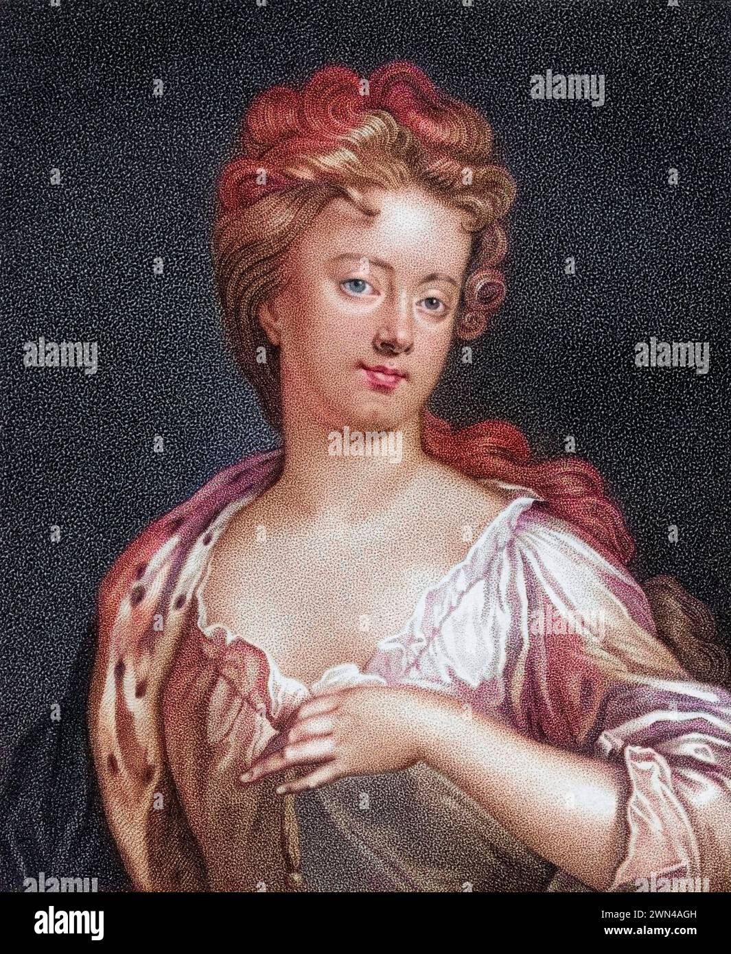 Sarah Jennings Herzogin von Marlborough alias Gräfin von Marlborough 1660 1744 / Sarah Jennings Herzogin von Marlborough alias Gräfin von Marlborough 166 Stockfoto