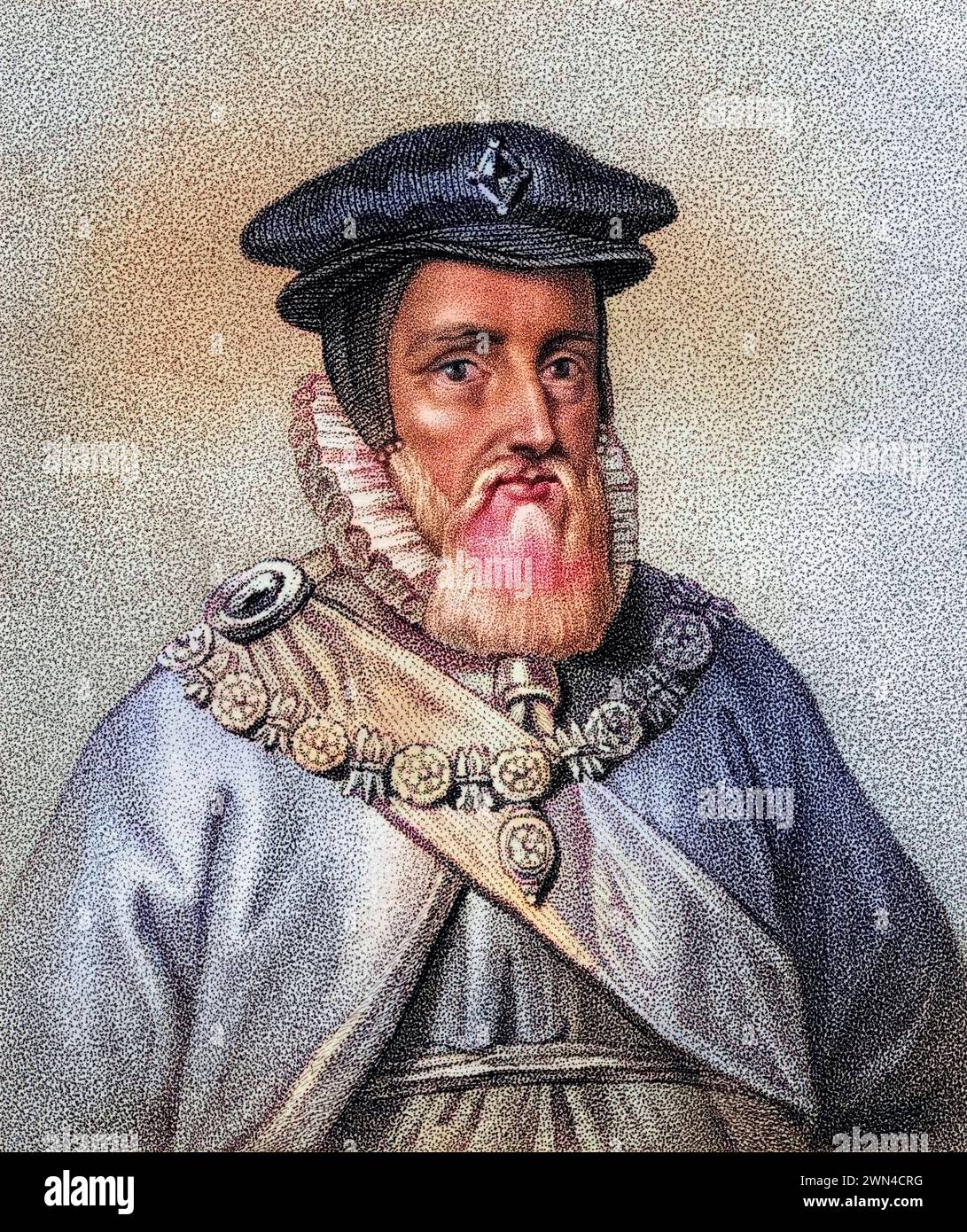 William Cecil 1. Baron von Burghley 1520-1598 englischer Staatsmann / William Cecil 1. Baron of Burghley 1520-1598 englischer Staatsmann von Gere Stockfoto