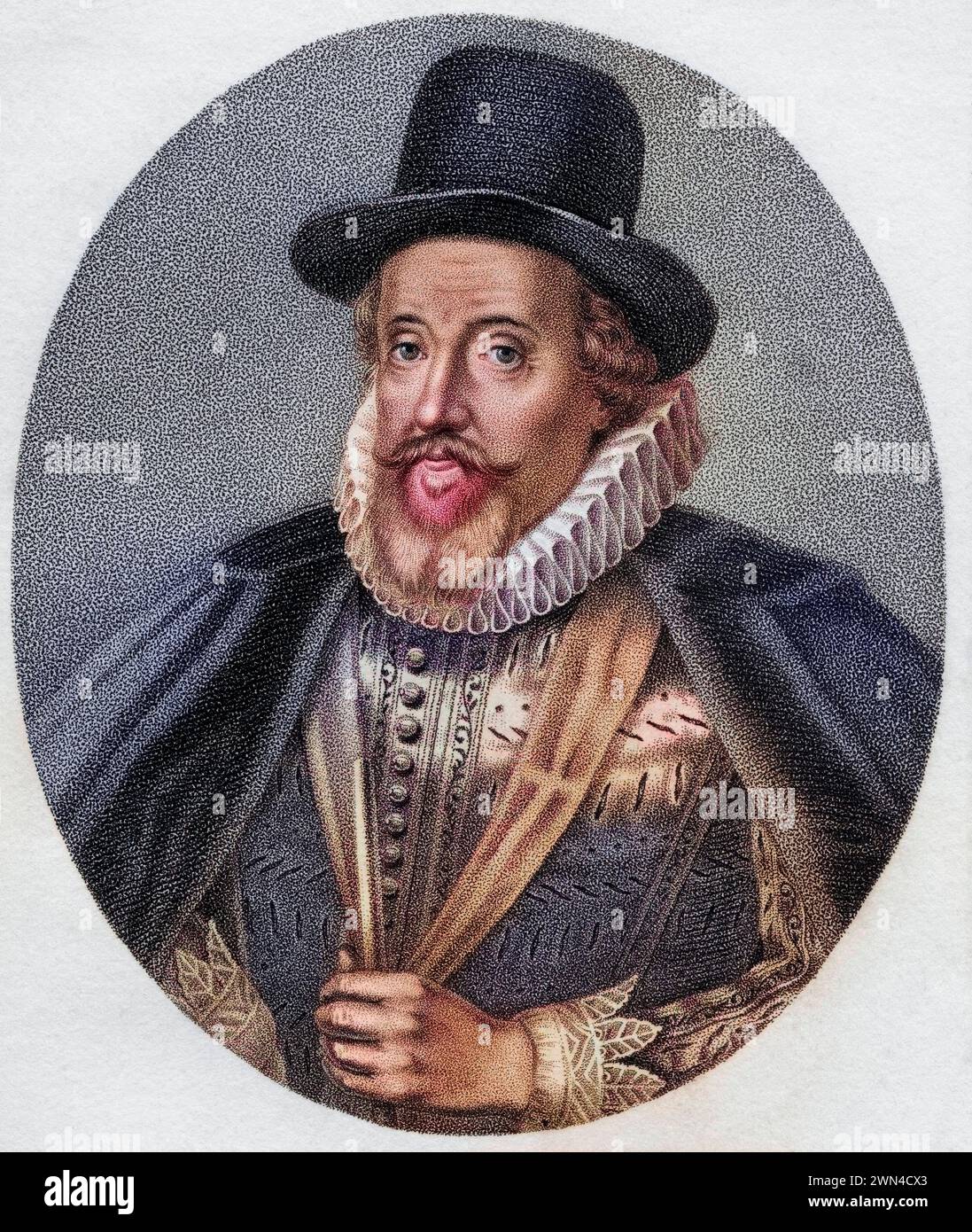 Thomas Howard 1. Earl of Suffolk Lord Howard of Walden 1561-1626 englischer Admiral und Ritter des Hosenbandordens / Thomas Howard 1. Earl of Suffolk Stockfoto