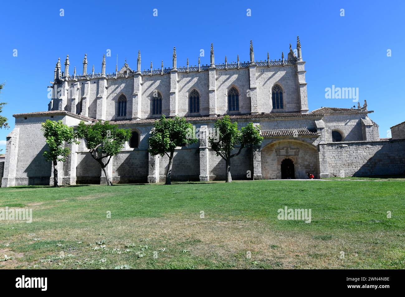 Cartuja de Santa Maria de Miraflores, gotisch 15. Jahrhundert. Burgos, Castilla y Leon, Spanien. Stockfoto