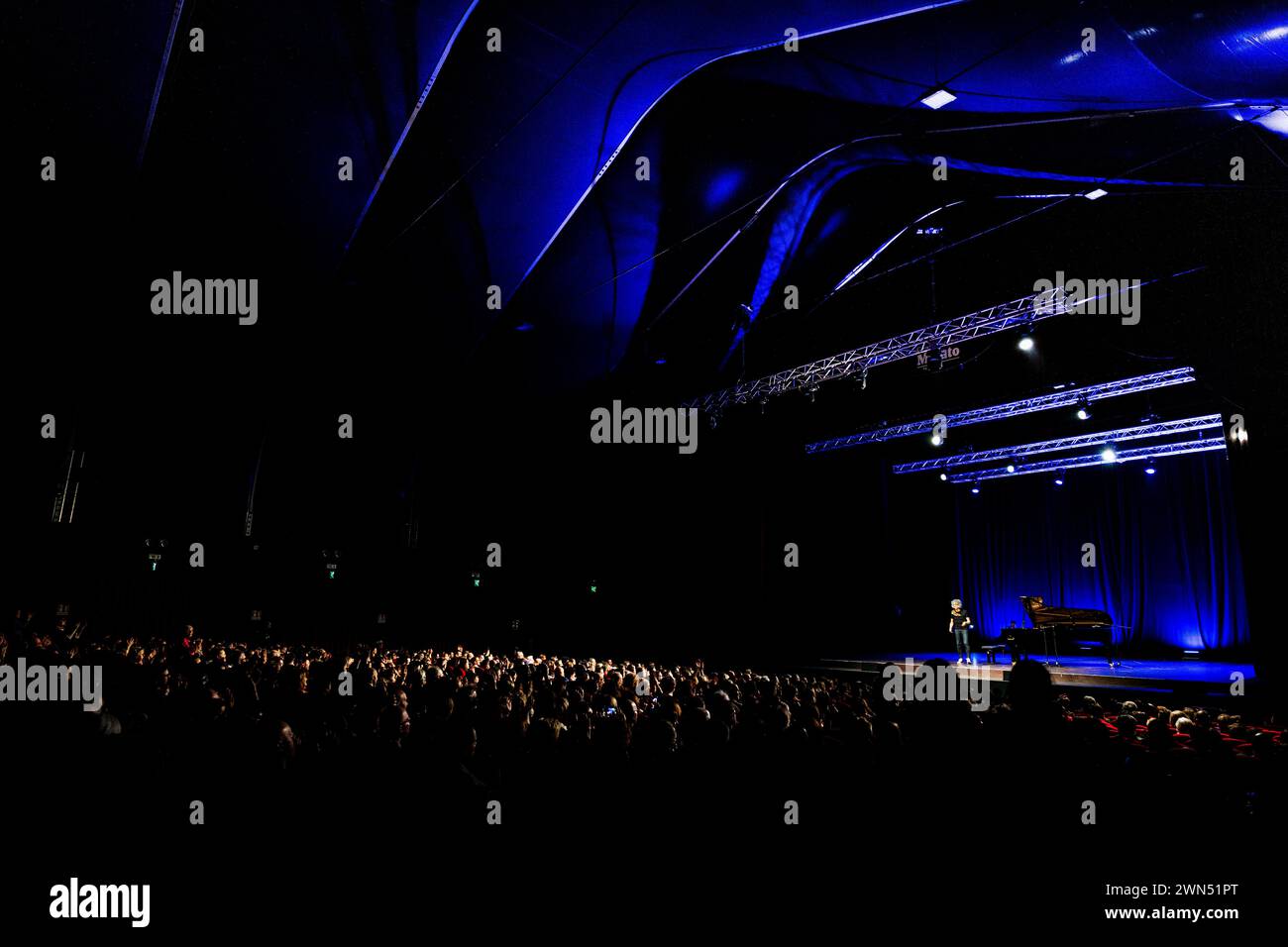 Italien 27 Februar 2024 Giovanni Allevi - Solo-Tour 2024 - Live im Gran Teatro Morato Brescia © Andrea Ripamonti / Alamy Stockfoto