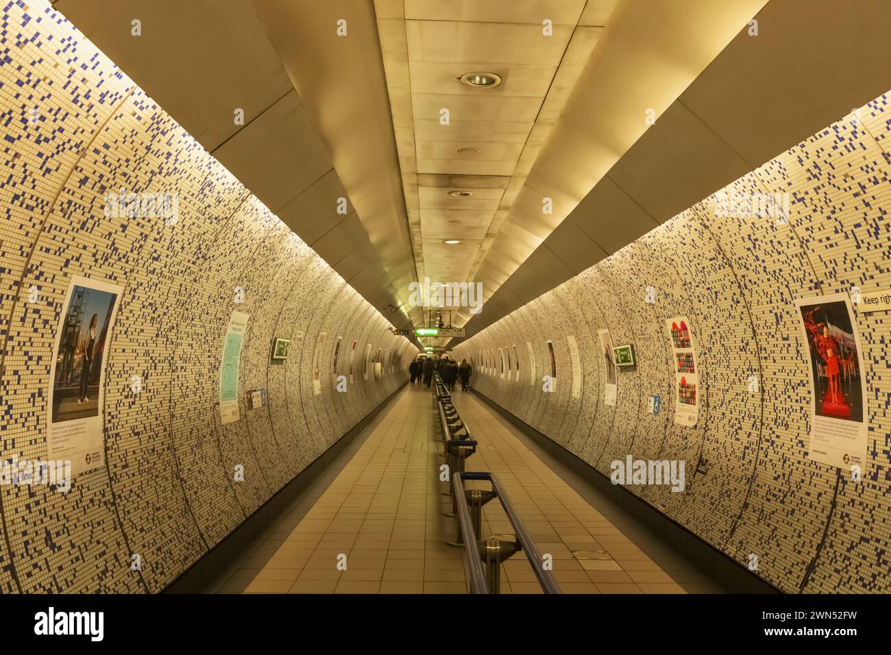 England, London, London U-Bahn, U-Bahn Walkway an der Green Park Station Stockfoto