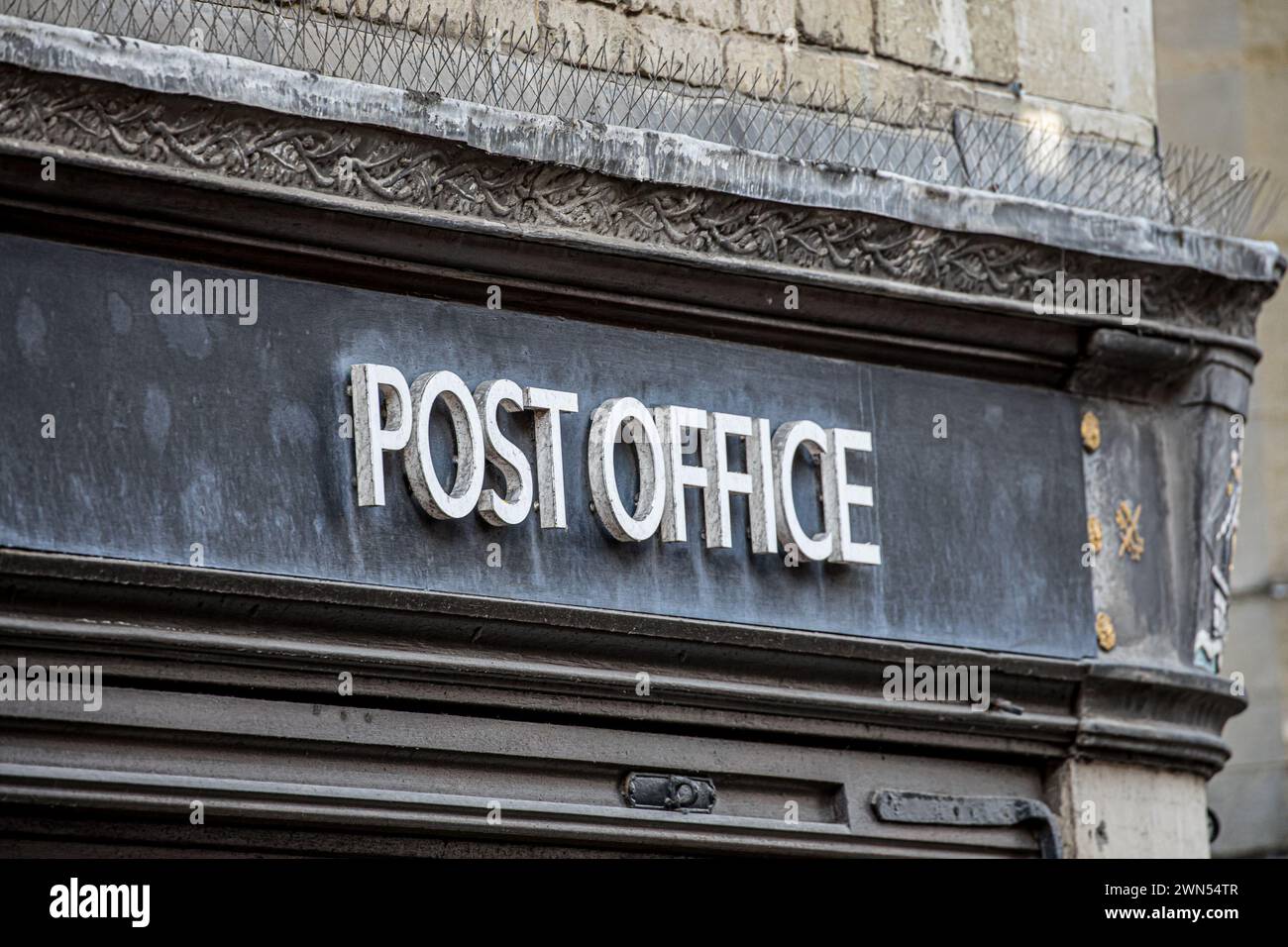 Örtliche Filiale Postamt Royal Mail Schild Stockfoto