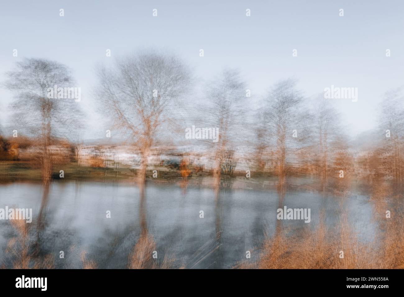 Burton Constable mit absichtlicher Kamerabewegung und Mehrfachbelichtung Stockfoto