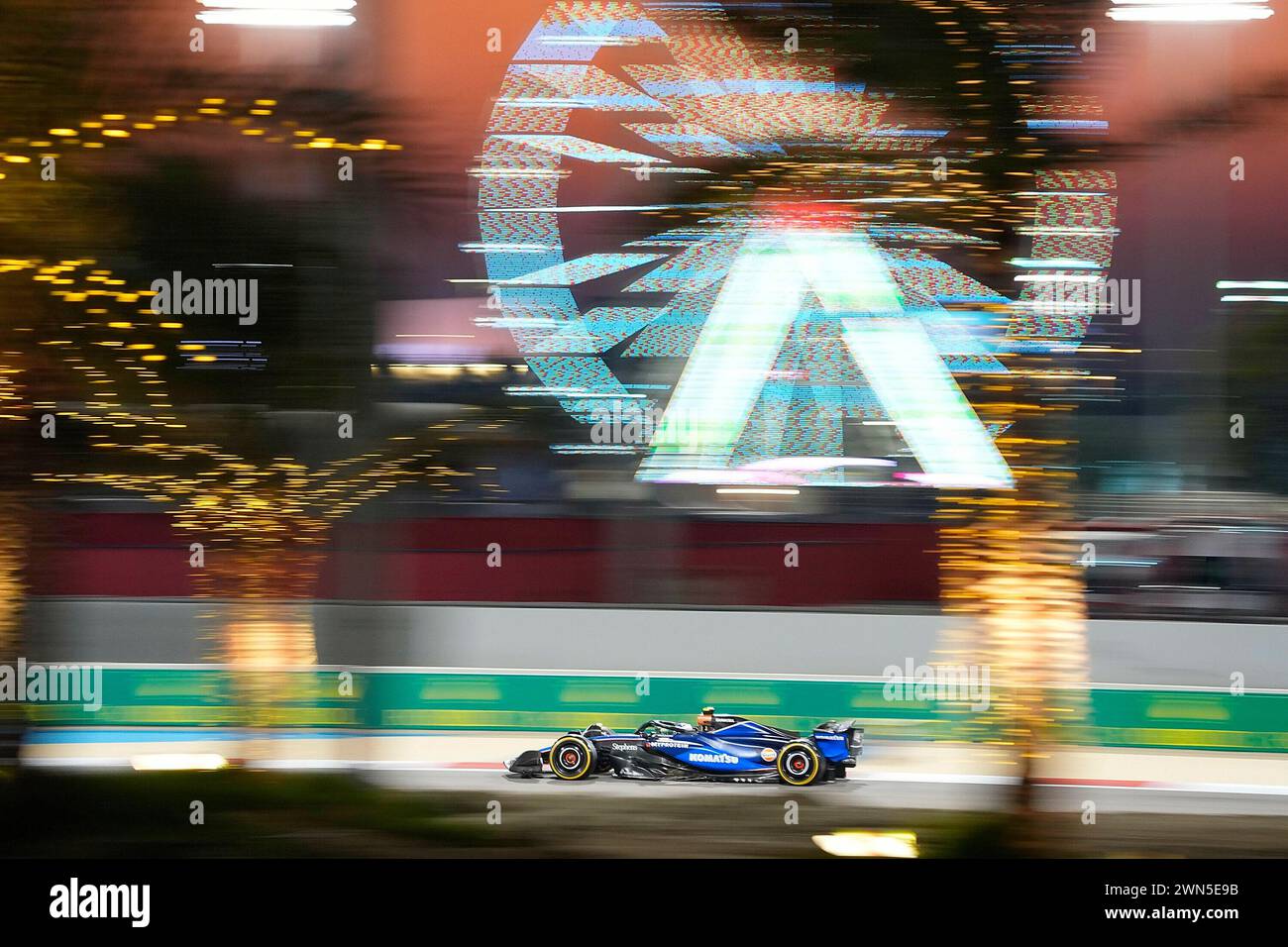 29. Februar 2024, Bahrain International Circuit, Sakhir, Formel 1 Gulf Air Bahrain Grand Prix 2024, im Bild Logan Sargeant (USA), Williams Racing Stockfoto