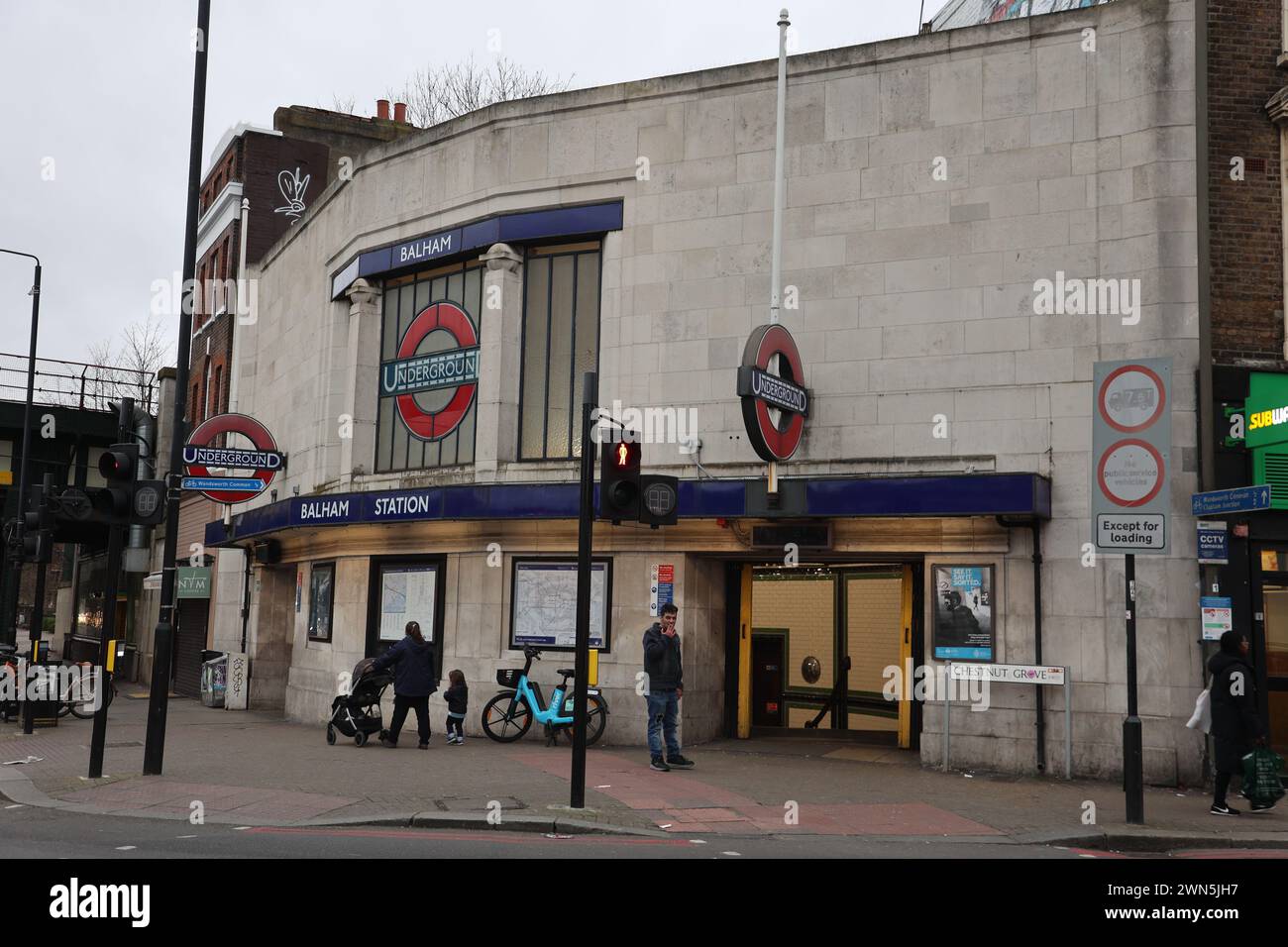 Balham London – U-Bahn-Station Stockfoto