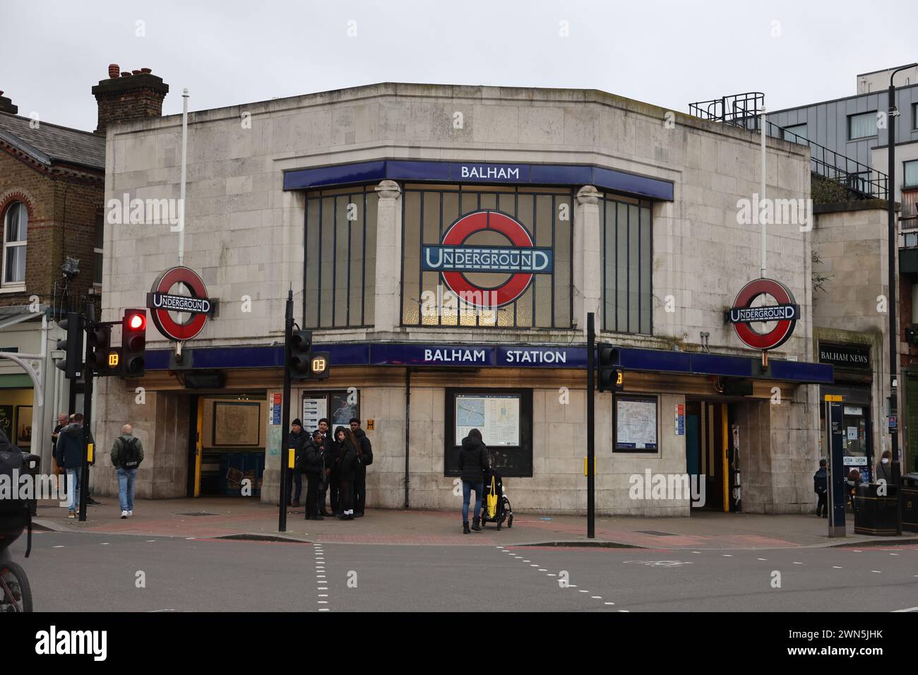 Balham London – U-Bahn-Station Stockfoto