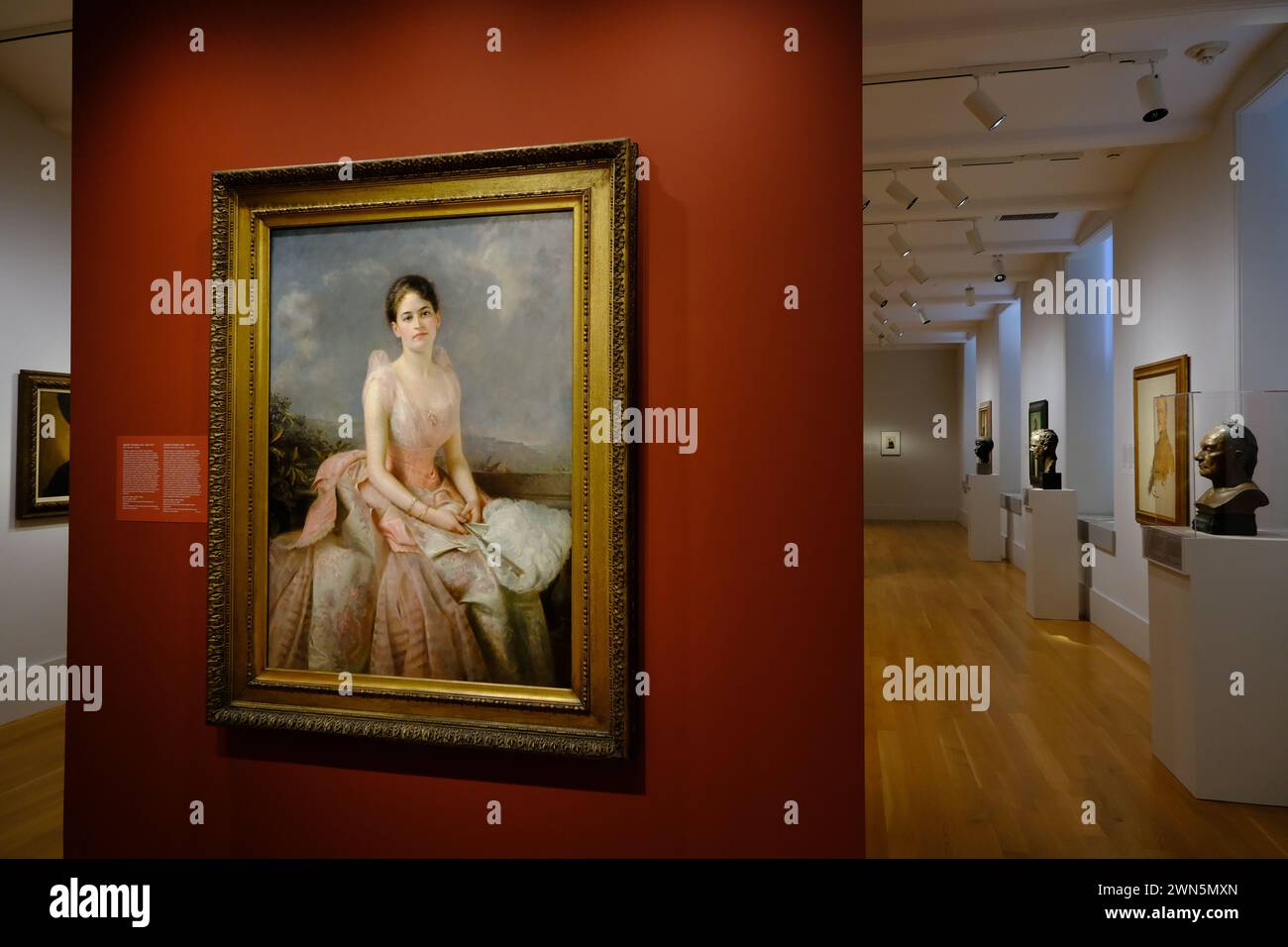 Juliette Gordon Lovers Porträtausstellung in der National Portrait Gallery.Washington DC.USA Stockfoto