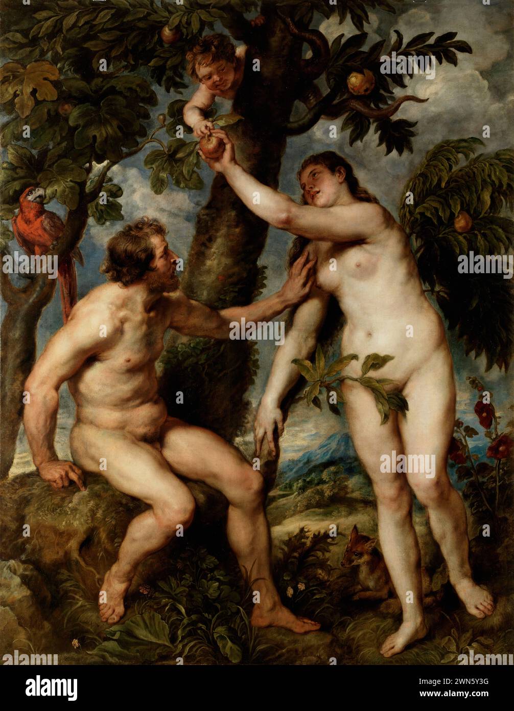 Rubens Pieter Paul – Adam und Eva (1628 29) Stockfoto