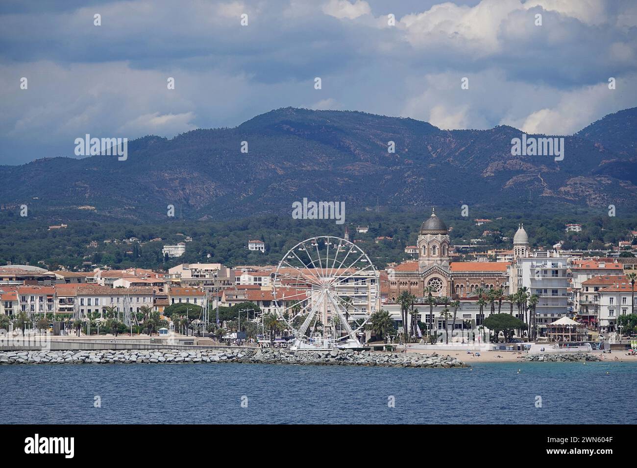 Kirche Notre Dame de la Victoire oder Basilika Notre-Dame de la Victoire, Saint Raphael Var Côte-d'Azure, französische Riviera Stockfoto