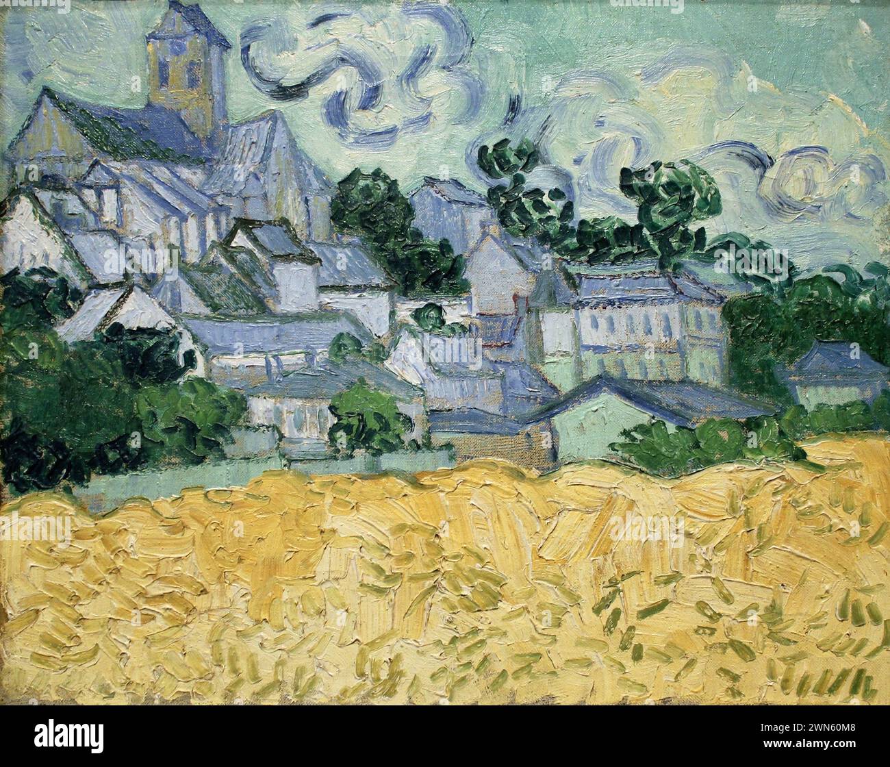 Sur - Oise (1890) (olio su tela 34 x 42,1 cm) - Van Gogh Vincent - Blick auf Auvers Stockfoto