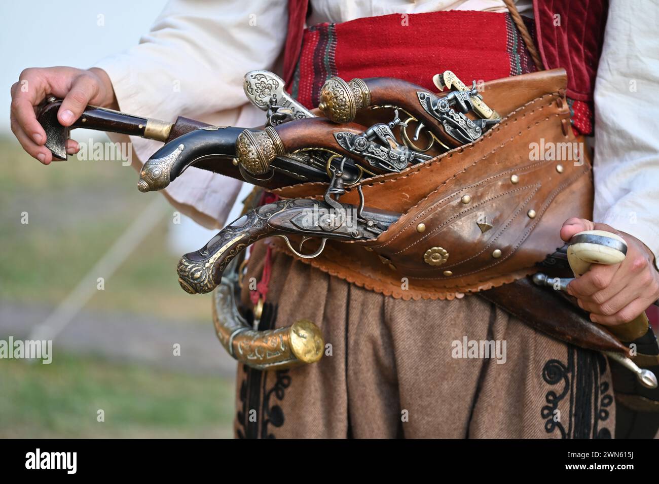 Alte Pistolen Stockfoto