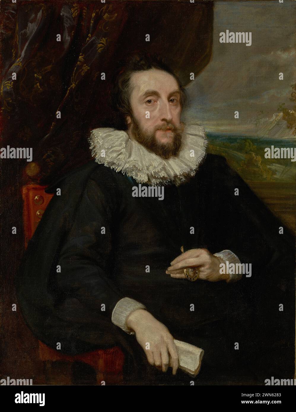 Van Dyck Antoon – Porträt von Thomas Howard, 2. Earl of Arundel (1620 21) Stockfoto