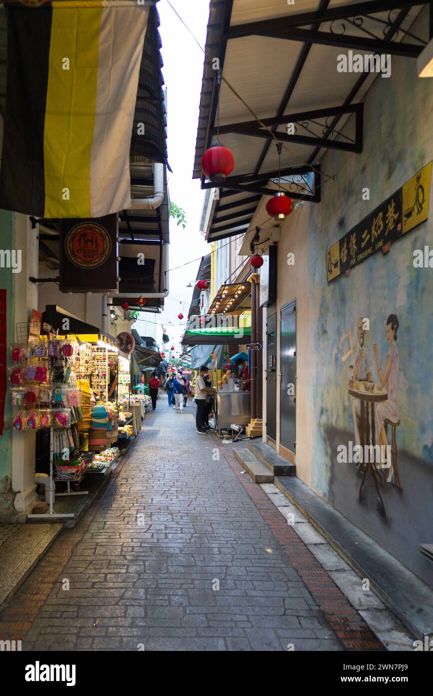 Concubine Lane in Ipoh, Perak MALAYSIA Stockfoto