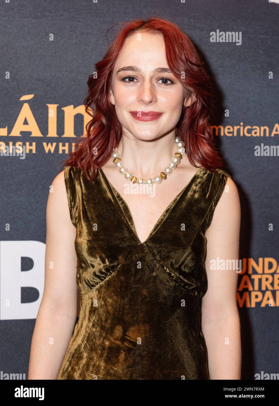Sophia Anne Caruso besucht am 29. Februar 2024 die Eröffnungsnacht am Broadway für „Zweifel: A Parable“ im Todd Haimes Theatre in New York Stockfoto