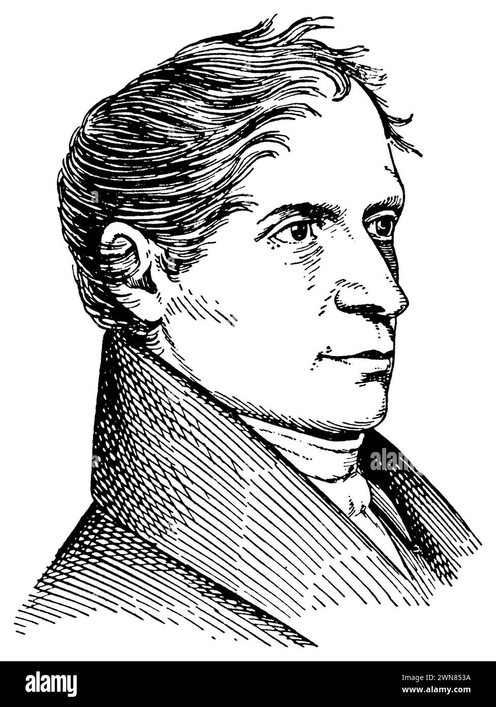 Joseph von Eichendorff (1788–1857), deutscher Romantik-Dichter und Schriftsteller, (Sammelalben, 1933), Joseph von Eichendorff (1788–1857), Lyriker und Schriftsteller der deutschen Romantik, Joseph von Eichendorff (1788–1857), poète et écrivain romantique allemand Stockfoto