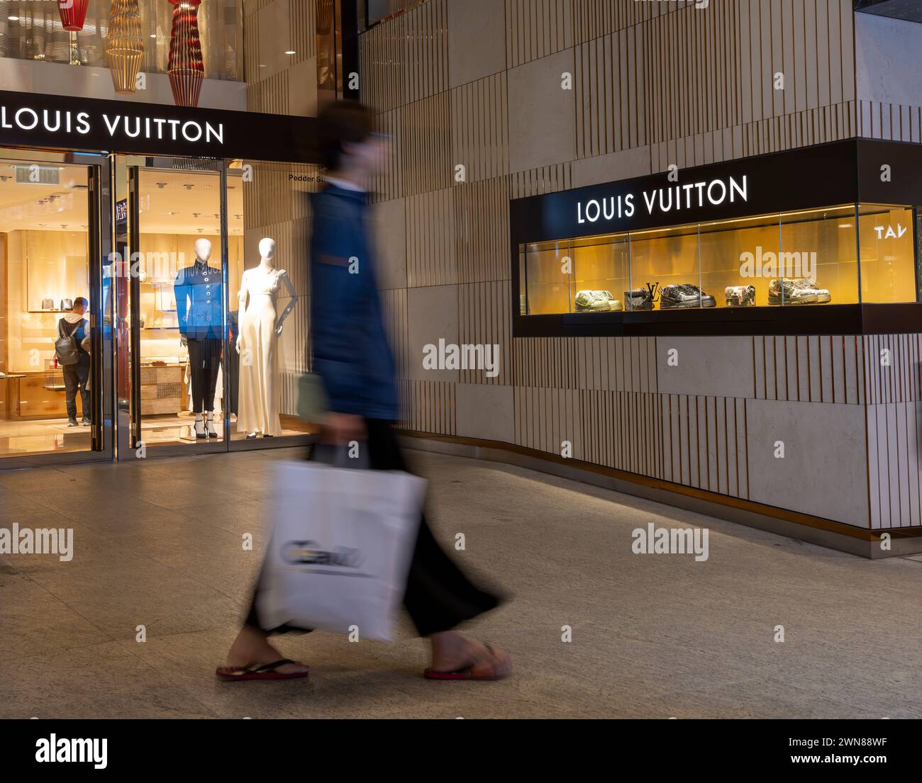 Louis Vuitton, Hongkong, China. Stockfoto