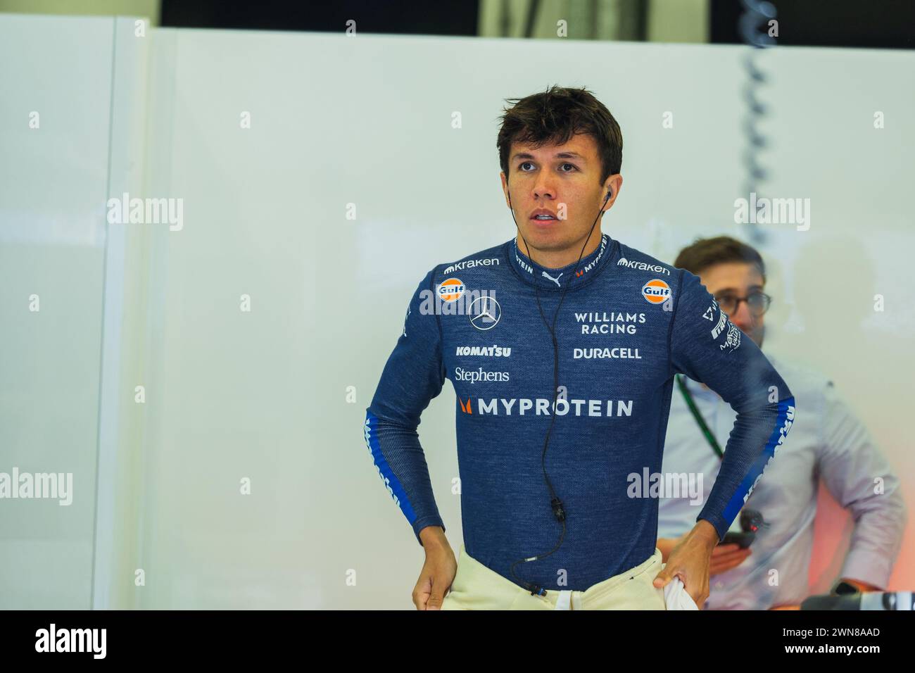 MANAMA, BAHRAIN, Bahrain International Circuit, 29.Feb.2024: Alexander Albon aus Thailand und Williams Racing während des Formel-1-Grand Prix von Bahrain Stockfoto