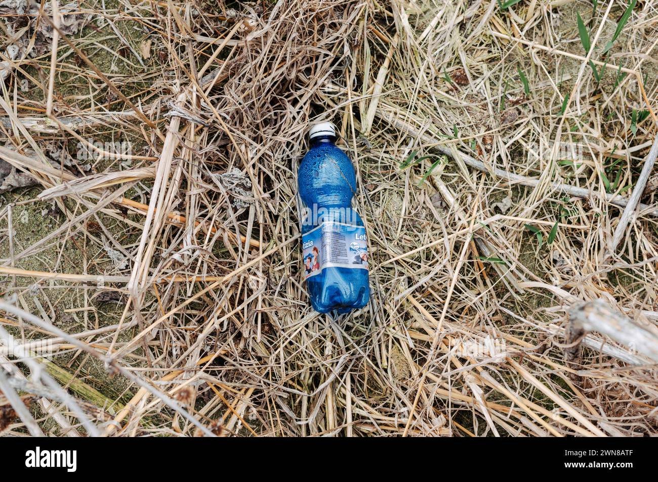 Umweltkrise und Kunststoffbelastung in landwirtschaftlichen Gebieten Stockfoto