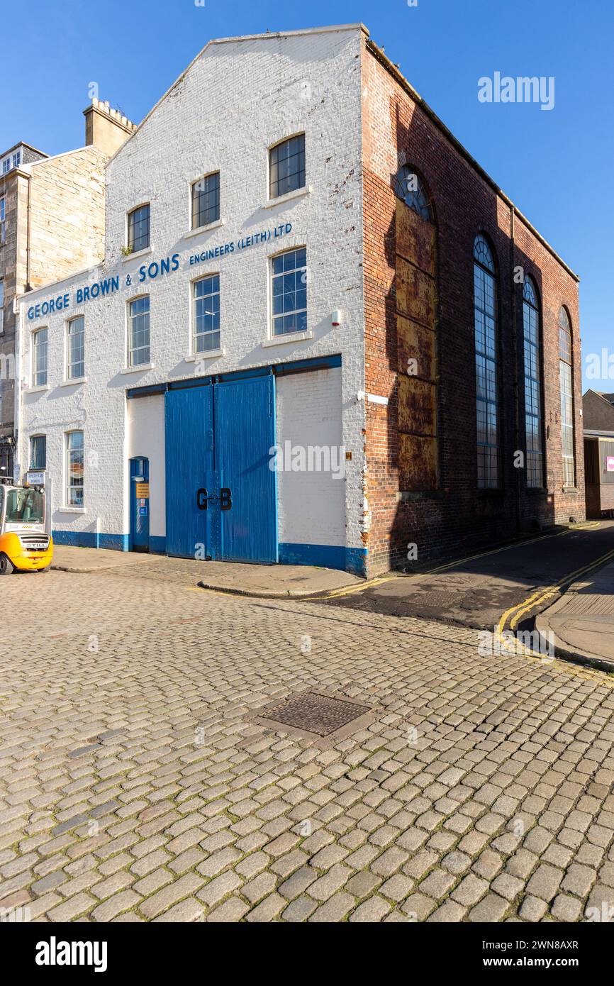 George Brown & Sons Engineers Ltd. Gründete 1828 Leith, Edinburgh Stockfoto