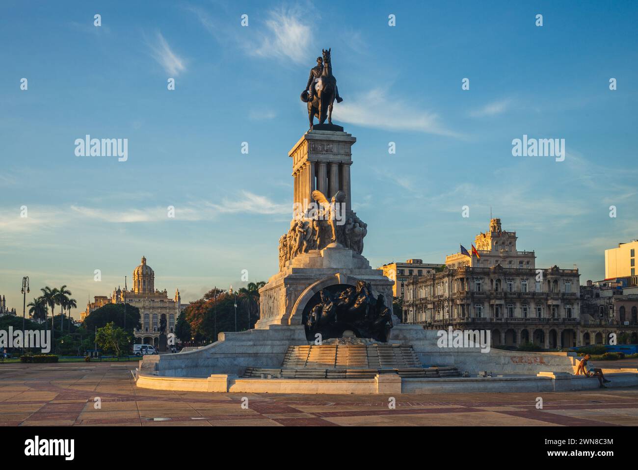 28. Oktober 2019: Denkmal Maximo Gomez in havanna, kuba, errichtet vom Italiener Aldo Gamba im Jahr 1935, gewidmet General Maximo Gomez, unabhängiger Kubaner A Stockfoto