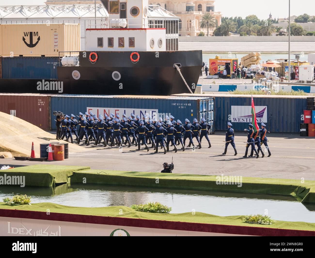 Die Ehrenwache der belarussischen Streitkräfte Stockfoto