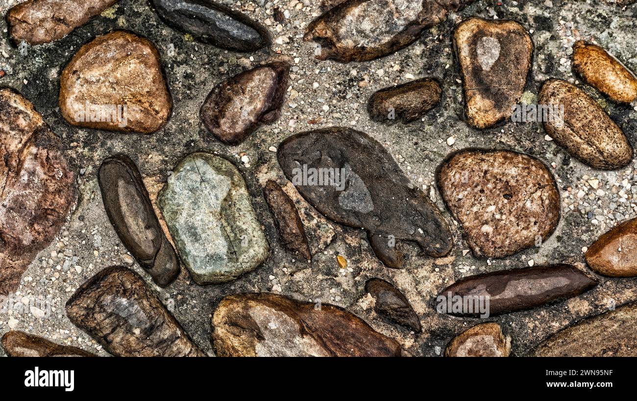 Strukturiertes Hintergrunddesign Mit Natursteinwand Stockfoto