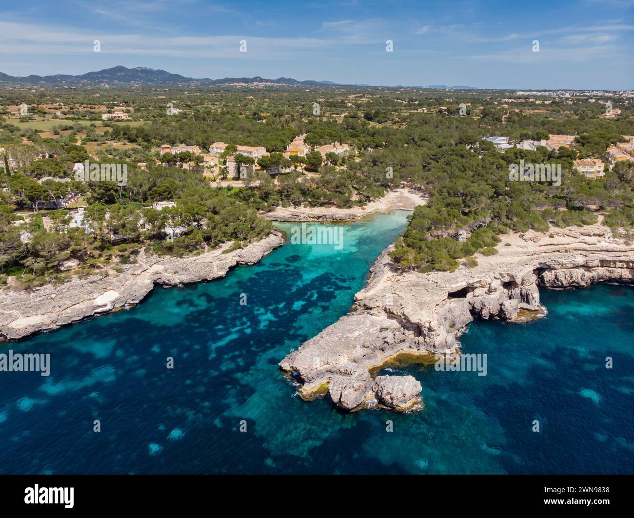 SA Barca Trencada, Stadtgebiet Santanyí, Mallorca, Balearen, Spanien Stockfoto