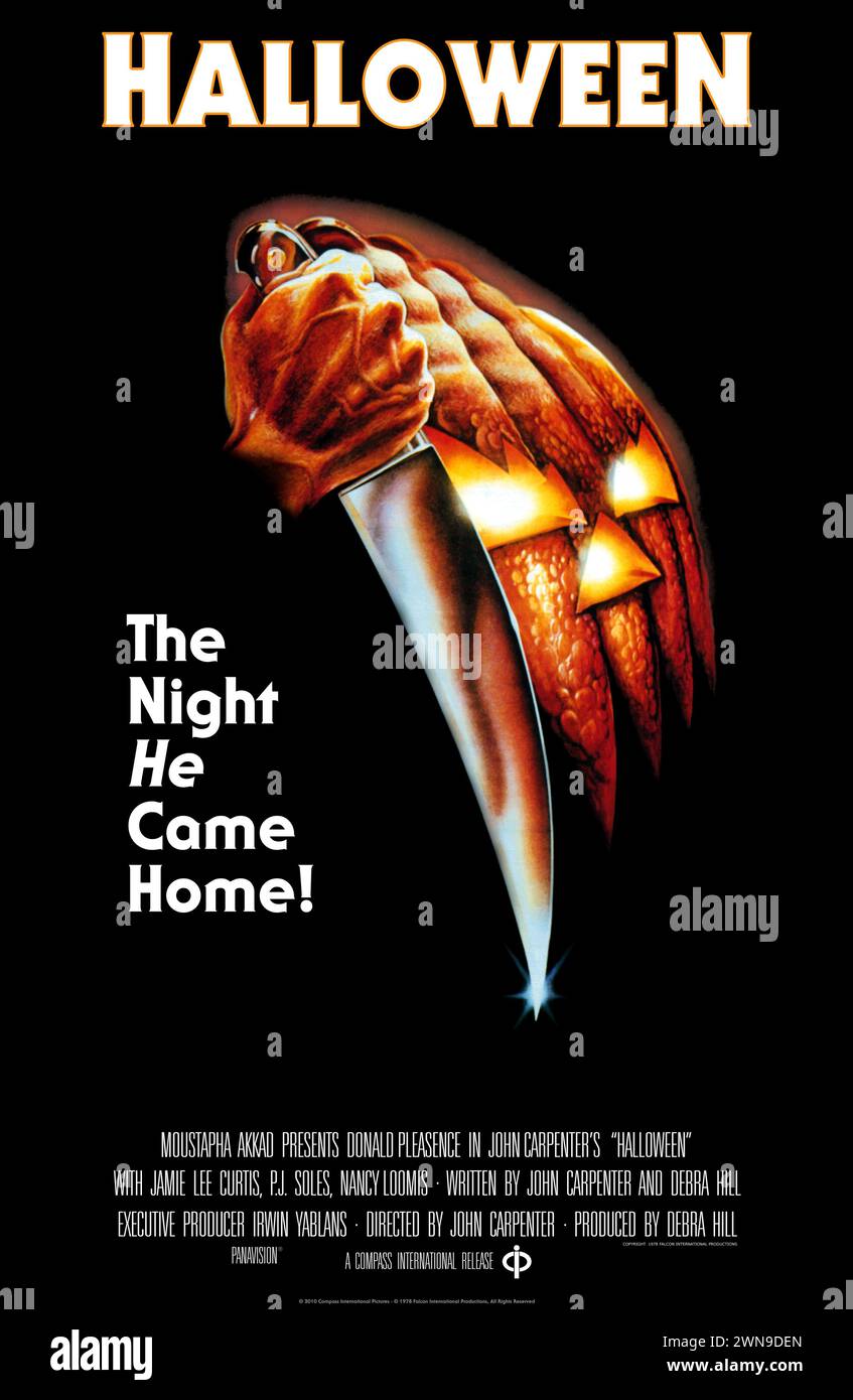 Halloween-Filmposter Stockfoto