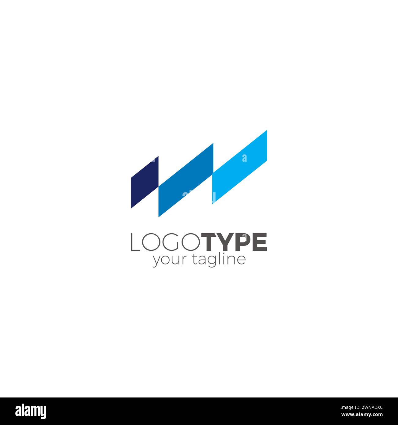 W-Logo. Buchstabe W Symbol Vektor. W anfängliches Logo-Design Stock Vektor