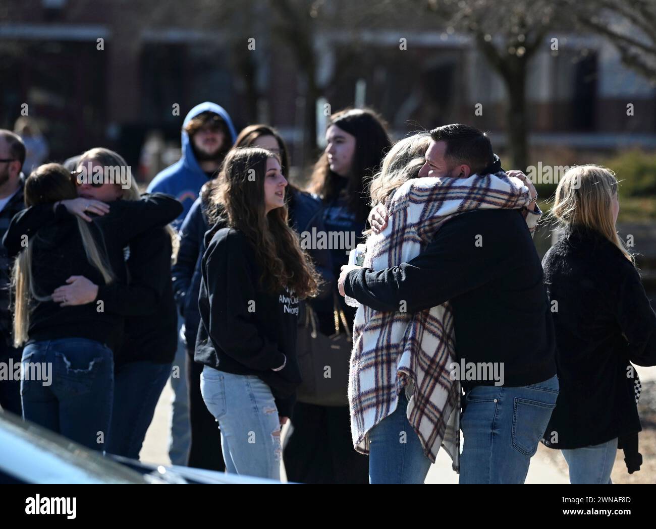 Andrew B. Gillis, right, father of slain daughter, Kaylin Gillis
