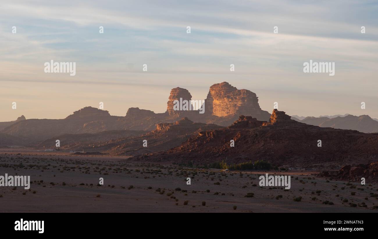 Sonnenaufgang in Neom Stockfoto