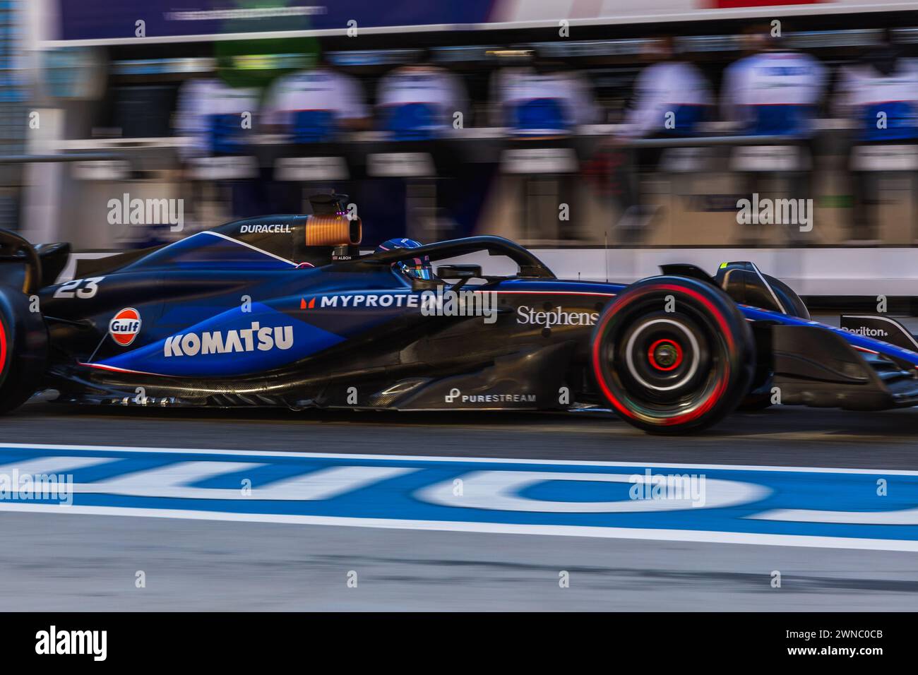 MANAMA, BAHRAIN, BAHRAIN International Circuit, 1. März 2024: Yuki Tsunoda von Japan und Visa Cash App RB während des Formel-1-Grand Prix von Bahrain Stockfoto