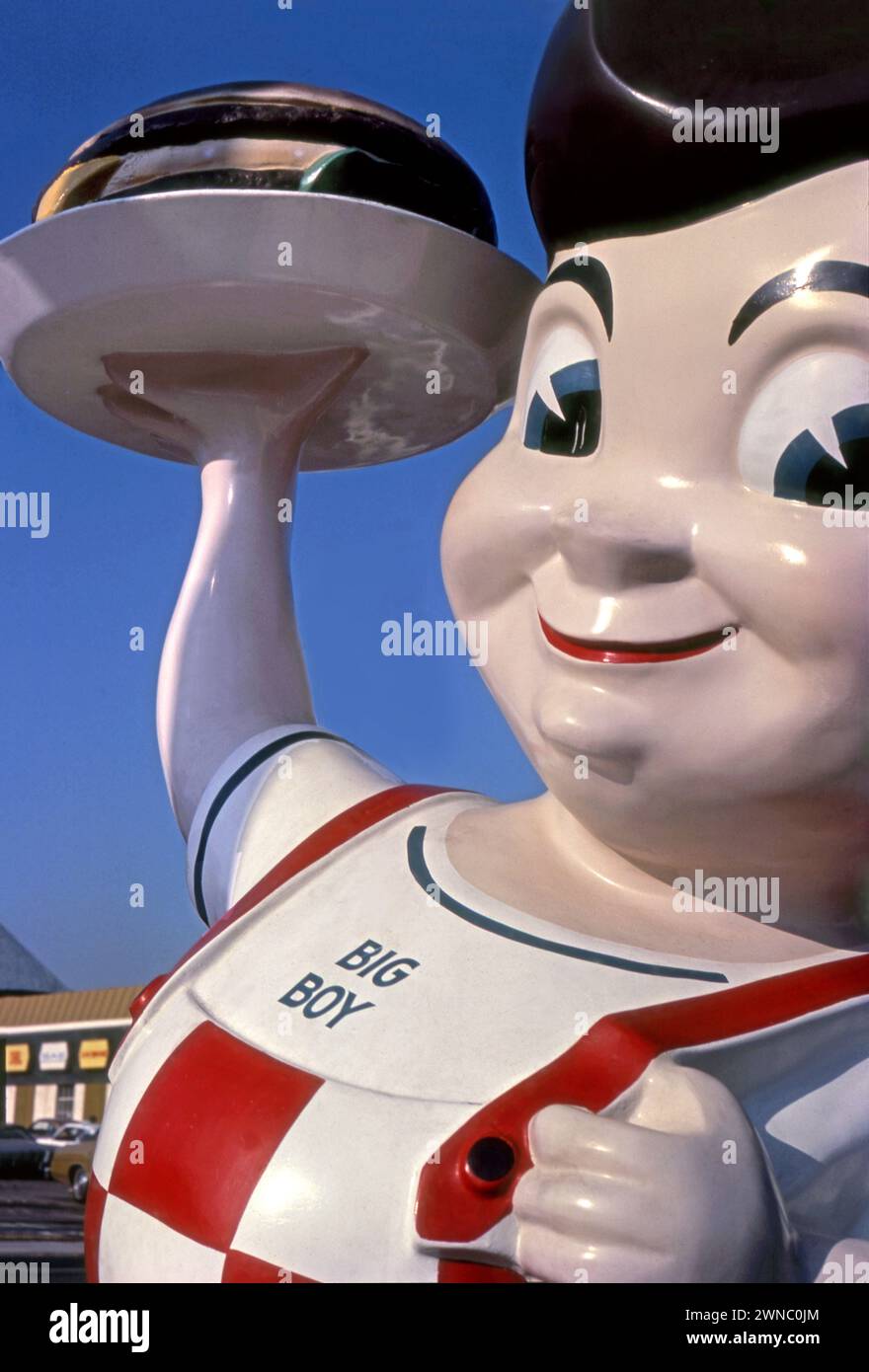 Bob's Big Boy Statue vor dem Restaurant am Riverside Drive in Burbank, Los Angeles, CA, USA Stockfoto