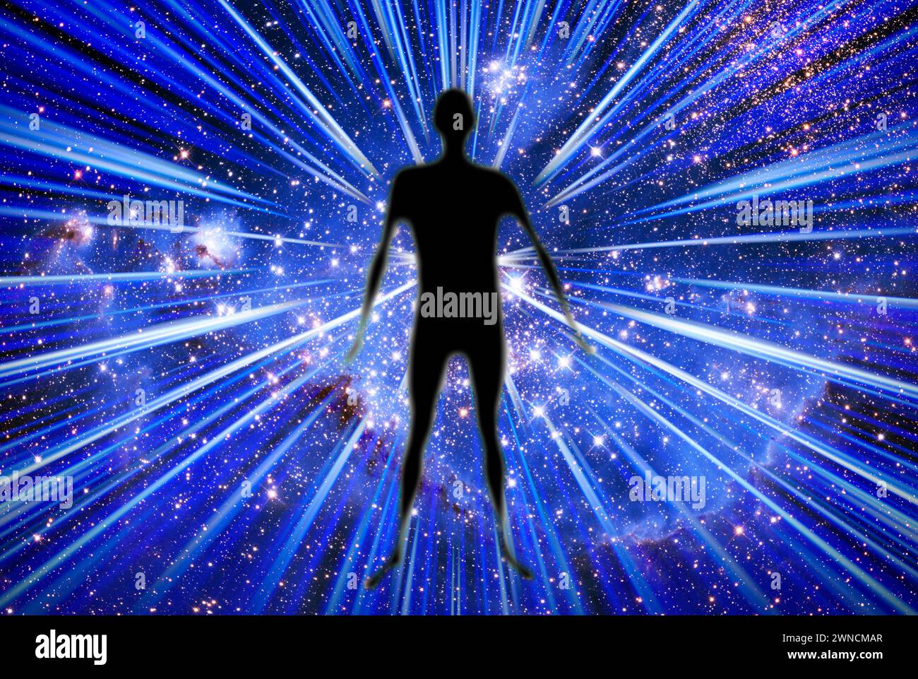 Star man, Illustration Stockfoto